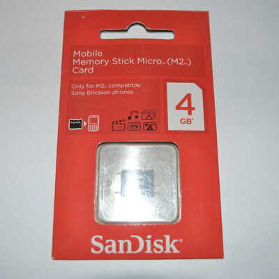 Карта памяти SanDisk Memory Stick Micro (M2) 4GB