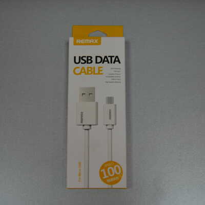 USB кабель REMAX SPEED 100cm. Micro USB (белый)