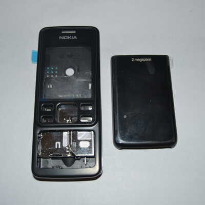 Корпус Nokia 6300 (чёрный) со средней частью