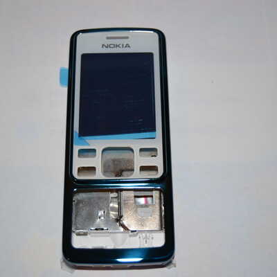 Корпус Nokia 6300 (голубой) со средней частью
