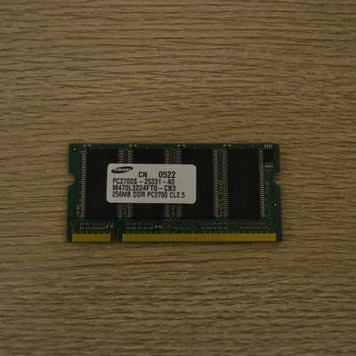 Оперативная память Samsung 256MB pc2700s-25331-a0 DDR 200-Pin 333Mhz CL2.5 Sodimm
